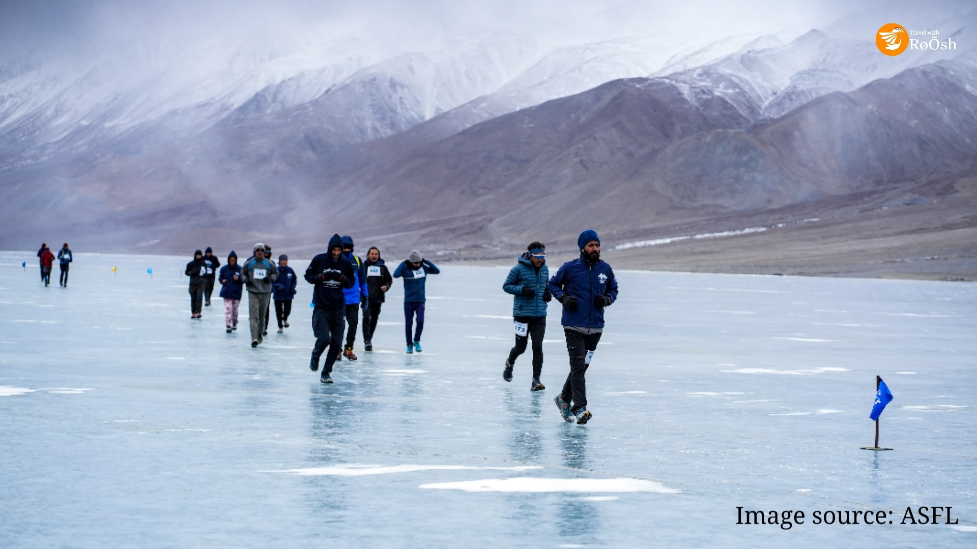 winners of Pangong frozen lake marathon 2023